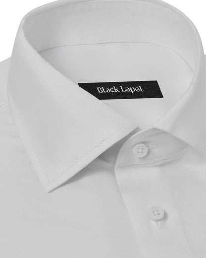 white dress shirt walmart White Classic Twill Custom Dress Shirt