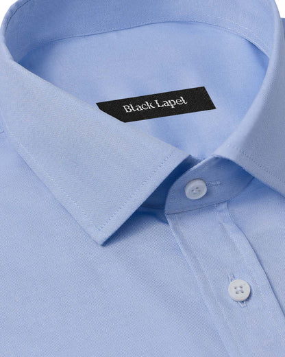 Easy-Care Light Blue Pinpoint Dress Shirt 2