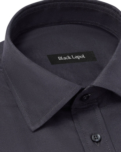 Black Royal Oxford Dress Shirt 2
