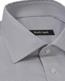 Easy-Care Grey Plain Weave Dress Shirt 2