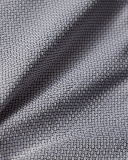 Easy-Care Grey Plain Weave Dress Shirt 4