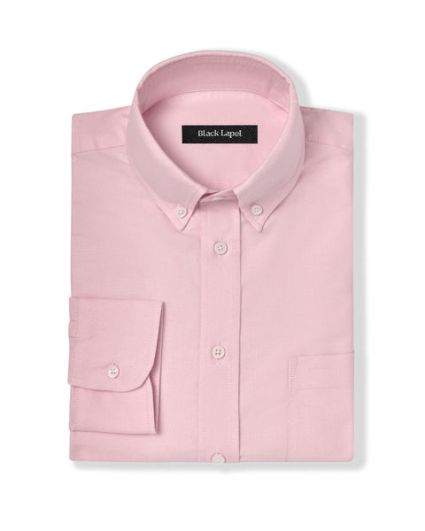 Campus Pink Oxford Custom Dress Shirt