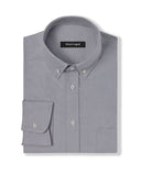 Campus Grey Oxford Dress Shirt 1
