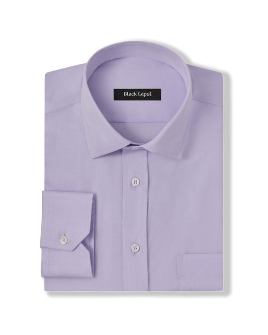 Easy-Care Lavender Pinpoint Dress Shirt 1