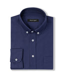Campus Navy Oxford Dress Shirt 1