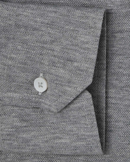Grey Performance Pique Knit Shirt 3