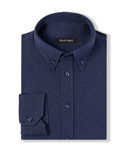 Navy Performance Pique Knit Shirt 1