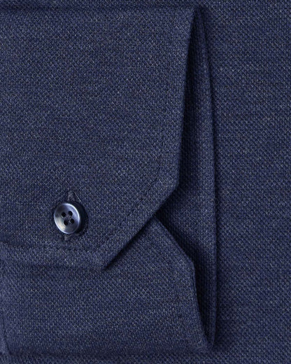 Navy Performance Pique Knit Shirt 3