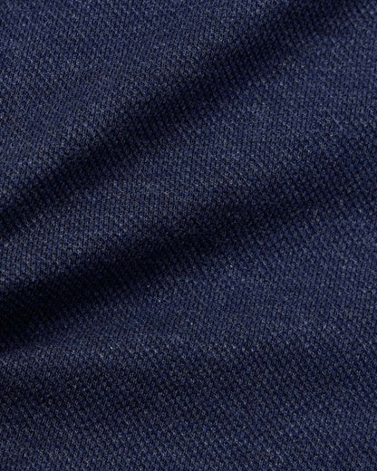 Navy Performance Pique Knit Shirt 4