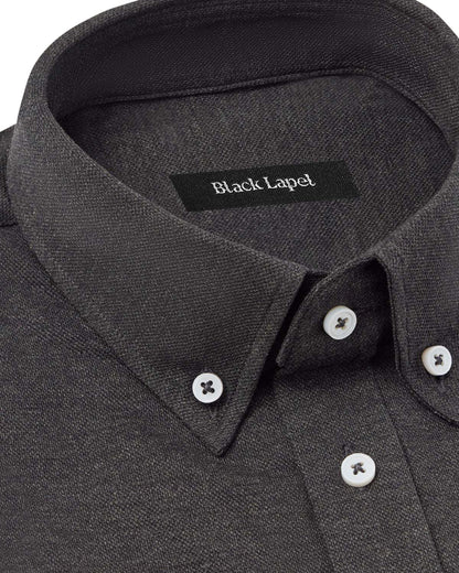 Charcoal Performance Pique Knit Shirt 2