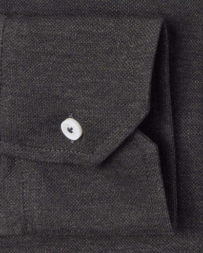 Charcoal Performance Pique Knit Shirt 3