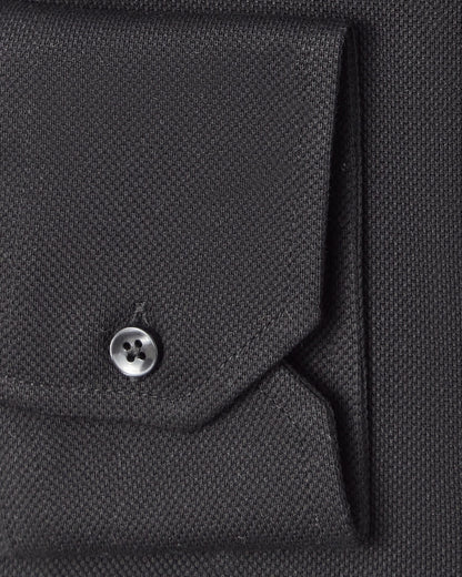 Black Performance Pique Knit Shirt 3