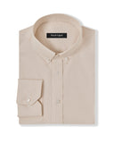 Tan End-on-End Dress Shirt 1
