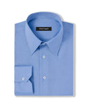 Easy-Care French Blue Pinpoint Dress Shirt 1