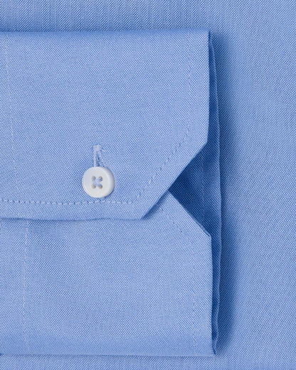Easy-Care French Blue Pinpoint Dress Shirt 3