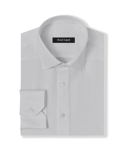 Cornerstone White Fine Twill Shirt Dress Shirt 1