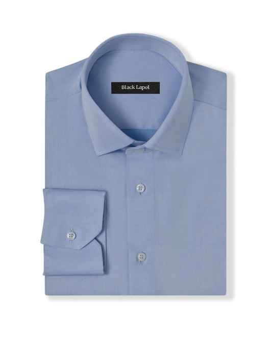 Cornerstone Light Blue Fine Twill Shirt Dress Shirt 1