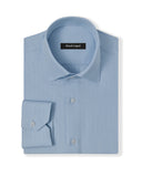 Cornerstone Light Blue Herringbone Dress Shirt 1