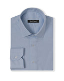 Cornerstone Light Blue Graph Check Dress Shirt 1