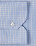 Cornerstone White and Blue Graph Check Dress Shirt 3