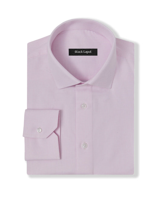 Cornerstone Pink Graph Check Dress Shirt 1