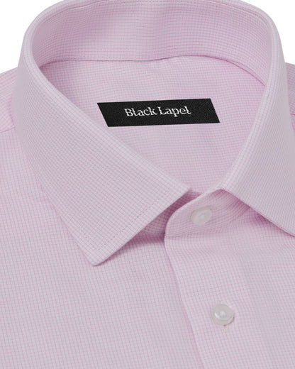 Cornerstone Pink Graph Check Dress Shirt 2