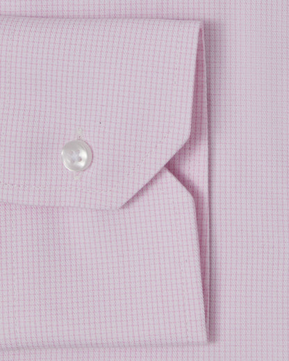 Cornerstone Pink Graph Check Dress Shirt 3