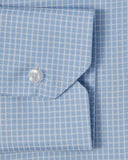 Cornerstone Sky Blue Graph Check Dress Shirt 3