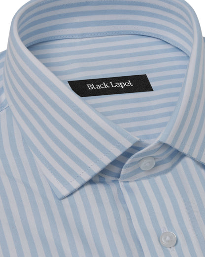 Cornerstone Light Blue Bengal Stripe Dress Shirt 2