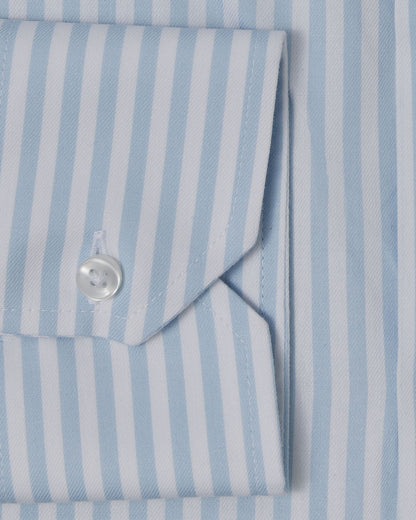 Cornerstone Light Blue Bengal Stripe Dress Shirt 3