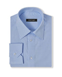 Easy-Care Blue Prince of Wales Check Dress Shirt 1
