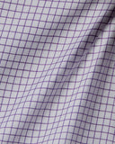 Easy-Care Lavender Graph Check Dress Shirt 4