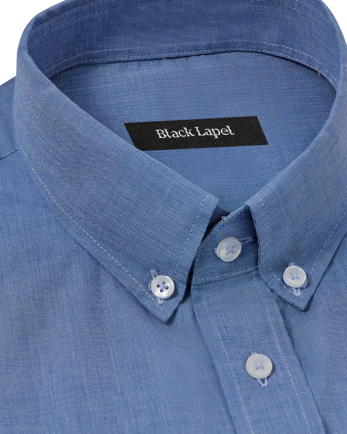 French Blue End-on-End Dress Shirt 2