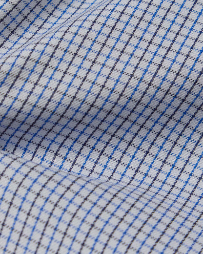 Easy-Care Blue Tattersall Dress Shirt 4