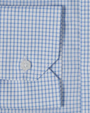 Natural Stretch Blue Graph Check Dress Shirt 3