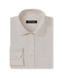 Easy-Care Ivory Fine Twill Dress Shirt 1