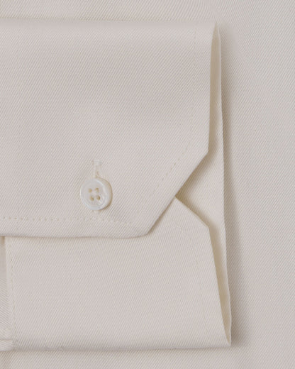 Easy-Care Ivory Fine Twill Dress Shirt 3
