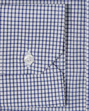 Natural Stretch Navy Graph Check Dress Shirt 3
