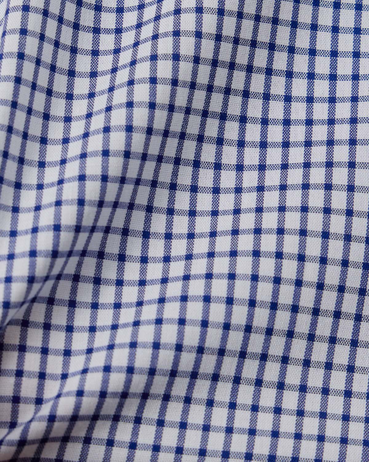 Natural Stretch Navy Graph Check Dress Shirt 4
