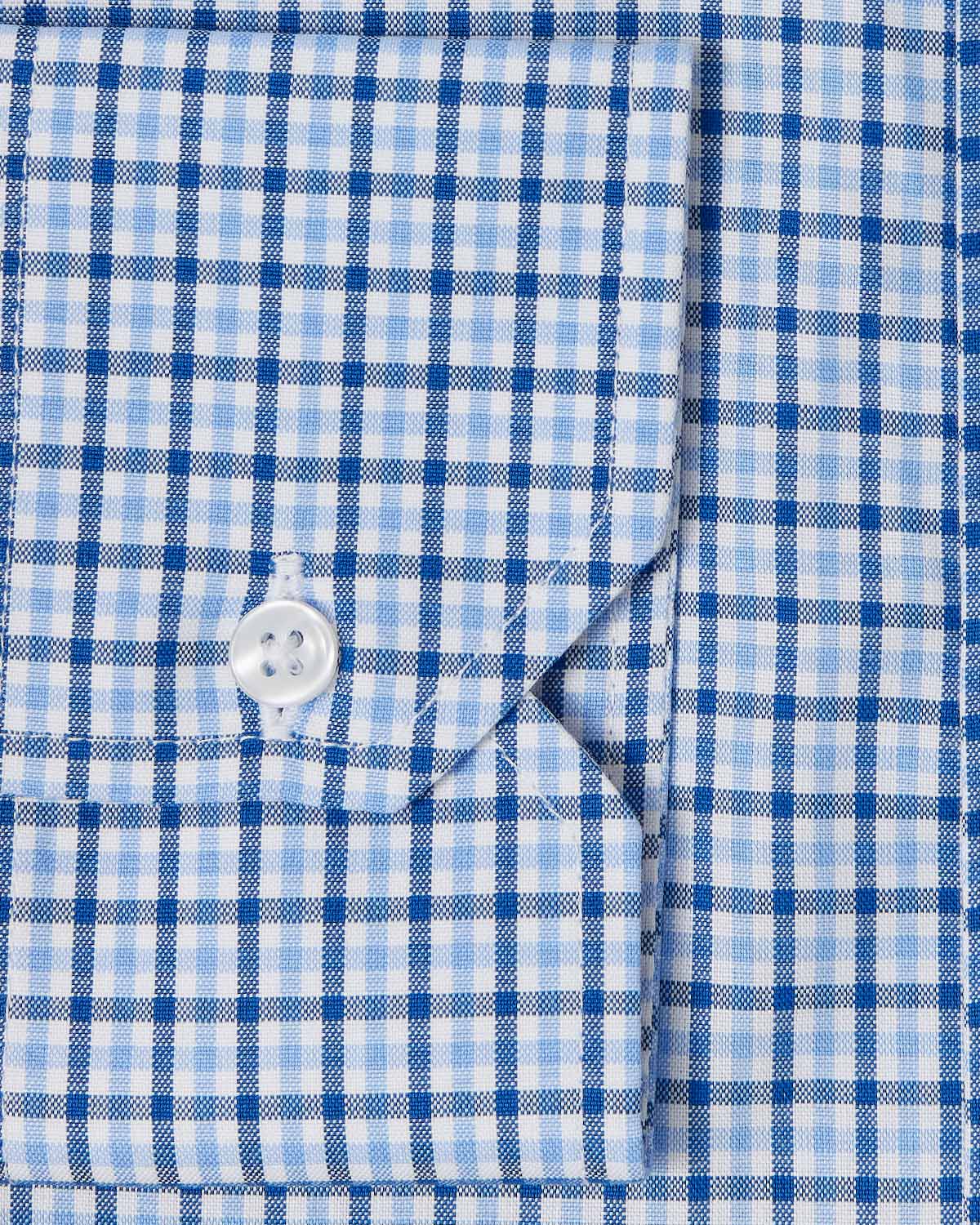 Navy Blue Tattersall Dress Shirt 3
