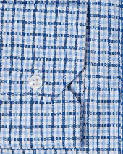 Navy Blue Tattersall Dress Shirt 3