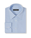 Easy-Care Light Blue Bar Stripe Dress Shirt 1