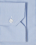 Easy-Care Light Blue Bar Stripe Dress Shirt 3