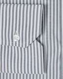 Easy-Care Grey Bar Stripe Dress Shirt 3