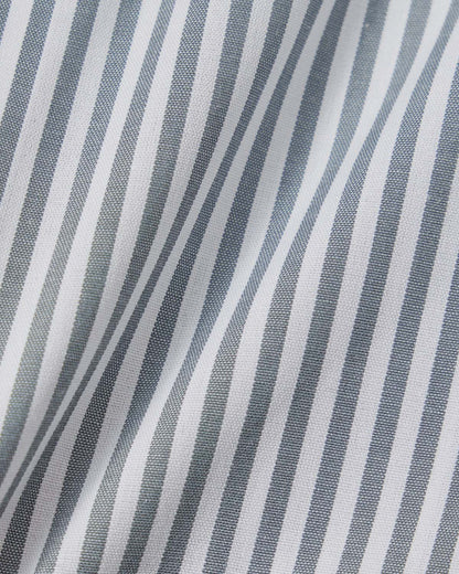 Easy-Care Grey Bar Stripe Dress Shirt 4