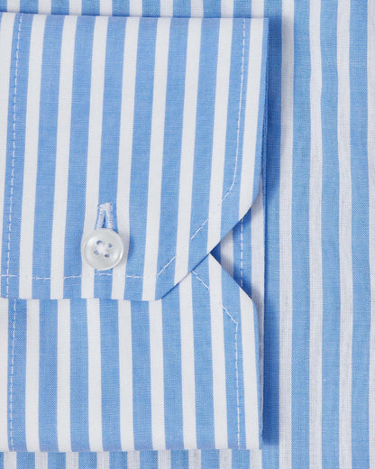 Natural Stretch Sky Blue Stripe Dress Shirt 2
