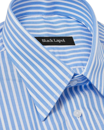 Natural Stretch Sky Blue Stripe Dress Shirt 3