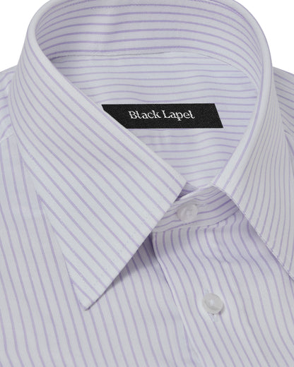 Natural Stretch Lavender Pencil Stripe Dress Shirt 2