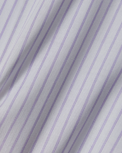 Natural Stretch Lavender Pencil Stripe Dress Shirt 4