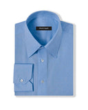 Natural Stretch Light Blue Ditsy Print Dress Shirt 1